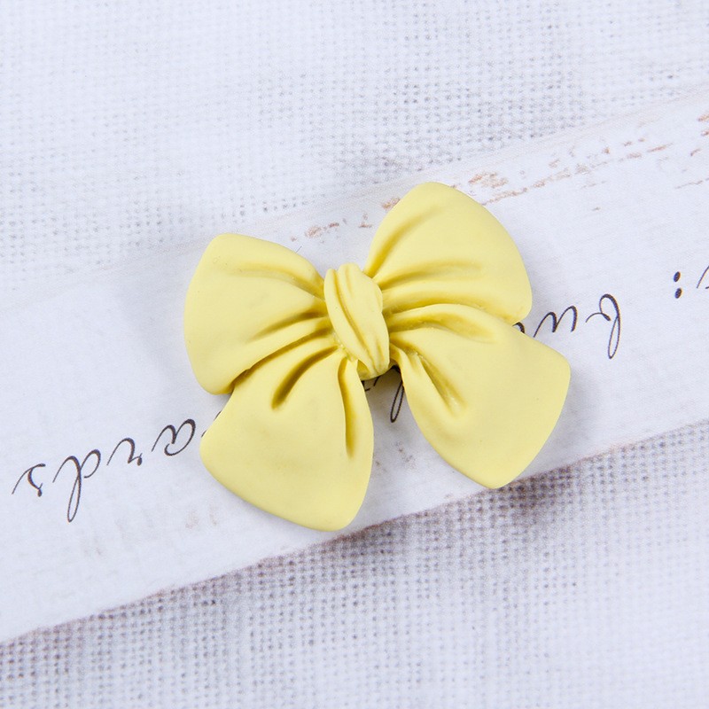 5# Yellow Bow Resin Miniature Craft Supplies