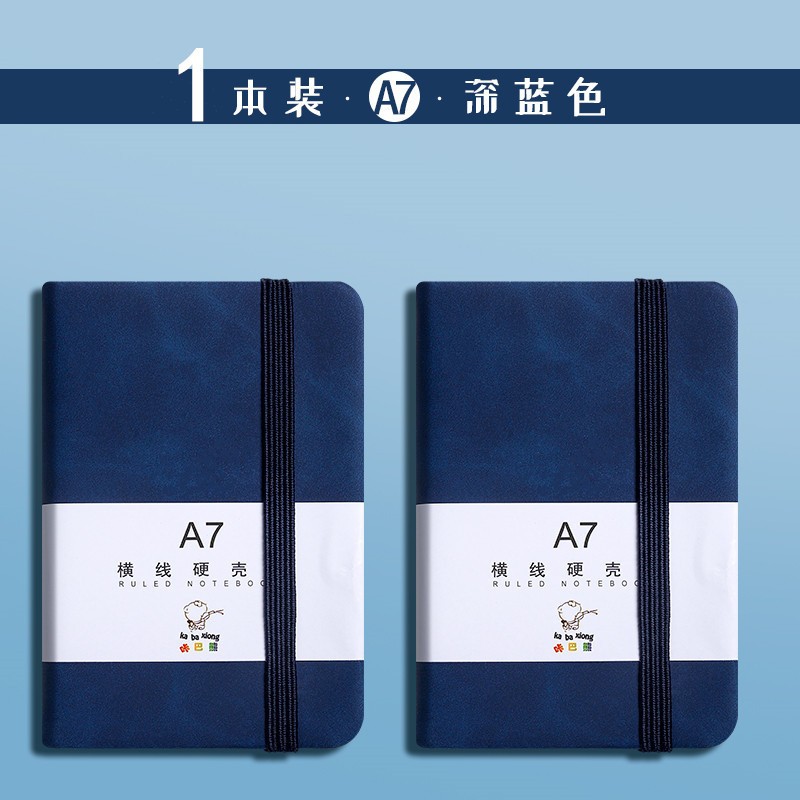 Cover A7 Leather Notebook Dark Blue A7 Pocket Notebook