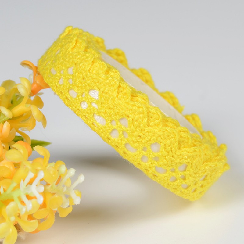 E1-1 Yellow DIY Fabric Lace Tape