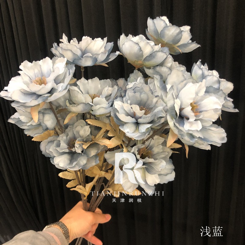 3 Small Peonies Artificial Flower