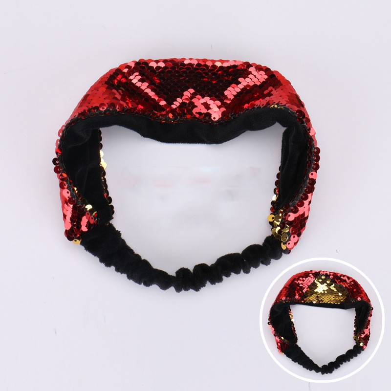 478 Red Sequin Head Band Clearance