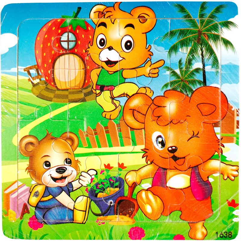 16 Pieces Of Bear Water 28 Piece Childrens Puzzle