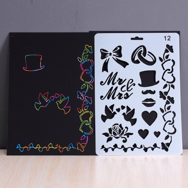 12 Stencil Template