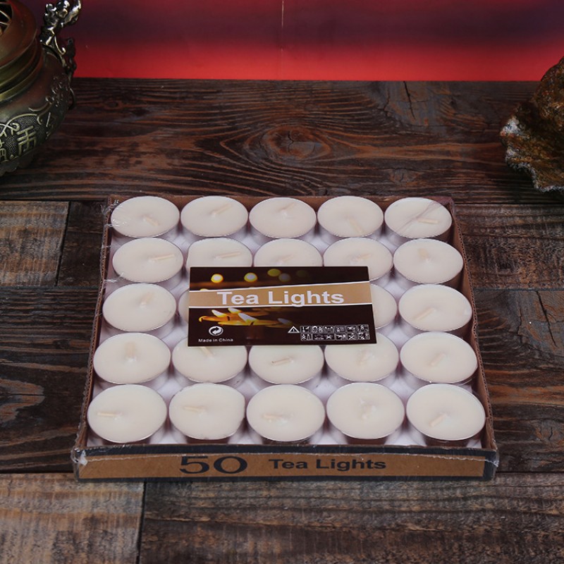 White Round 2 Hours - Pc Individual Romantic Candles