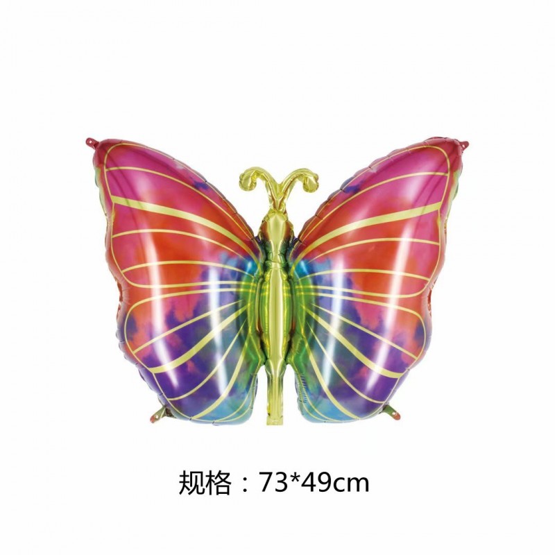 Dyed Butterfly Foil Balloon