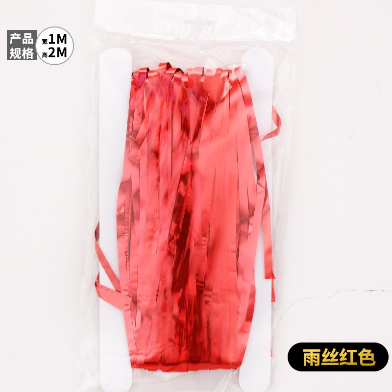 Red Rain Wires 1×2M Party Tassel Decoration