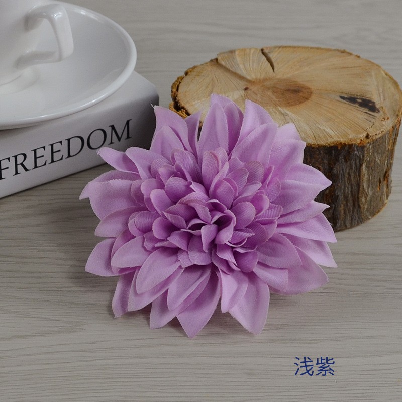 Purple10Cm In Diameter Artificial Dahlia Head Clearance
