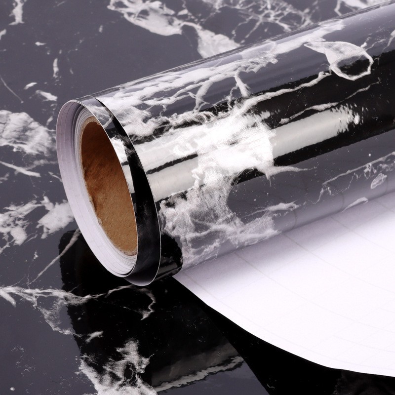 Lightning Blacks 40Cm Wide × 1 Meter Pvc Waterproof Sticker Roll Clearance