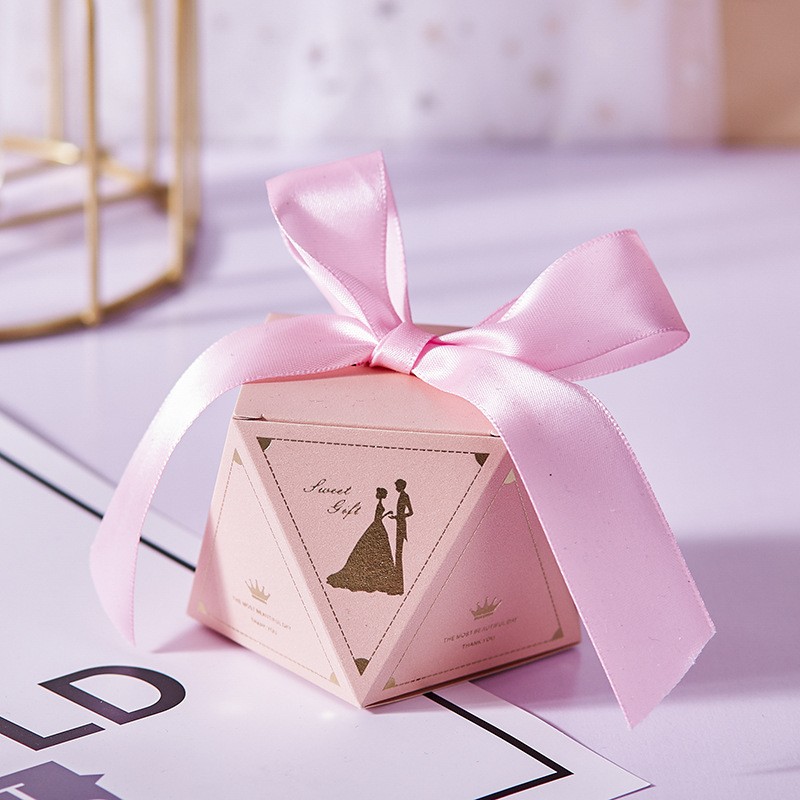 Pink Lover - Pink Ribbon Small Wedding Favors Box
