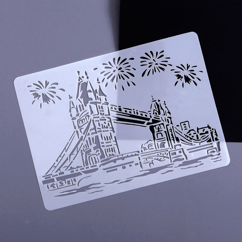 2 London Bridge Stencil Template