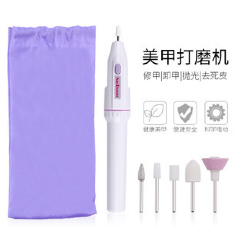 Transparent Bag Mini Filing Machine Set Nail File