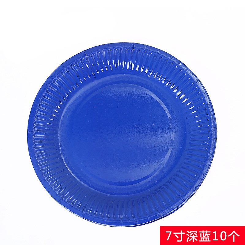10 7 - Inch Dark Blue Kids Craft Paper Plate