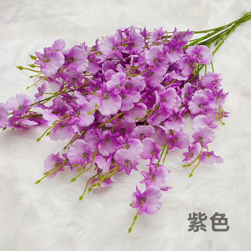 Dancing Blue Purple Oncidium Artificial Flower Plant