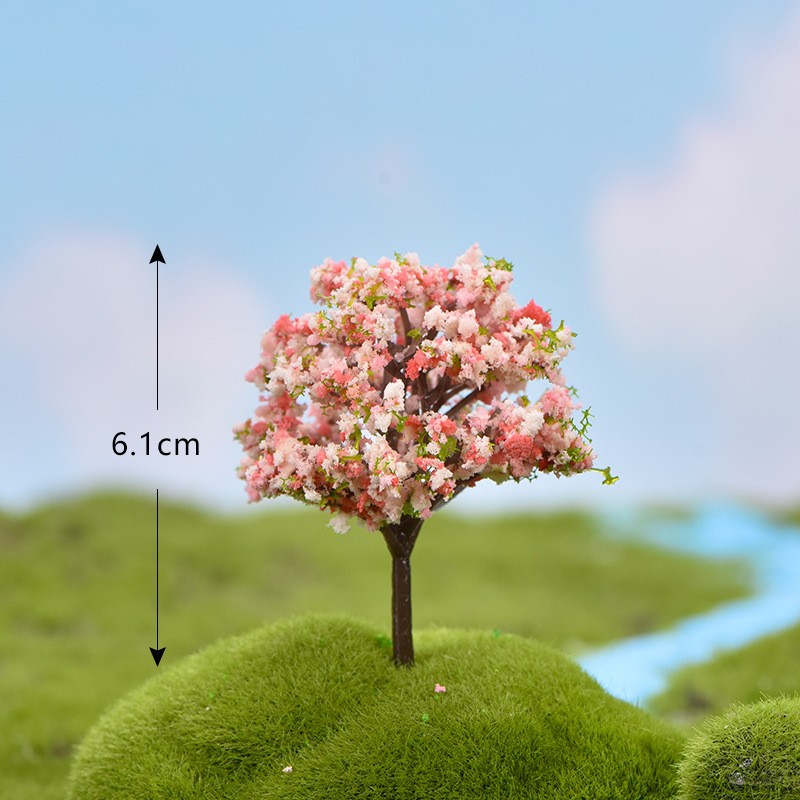 Pink Plum Micro Landscape Miniature Craft Supplies