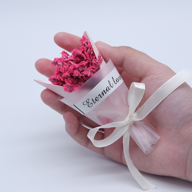 Out Of Stock Do Not Shoot 670 Mini Crystal Grass Bouquet Pink Floral Bouquet Clearance