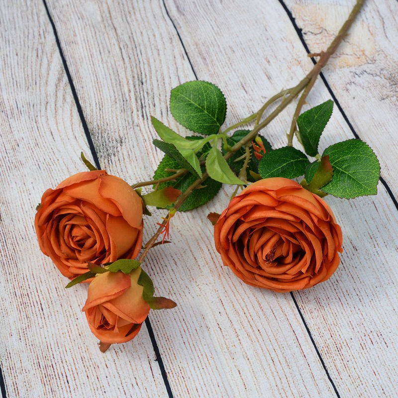 Caramel Imperial Roses Artificial Flower