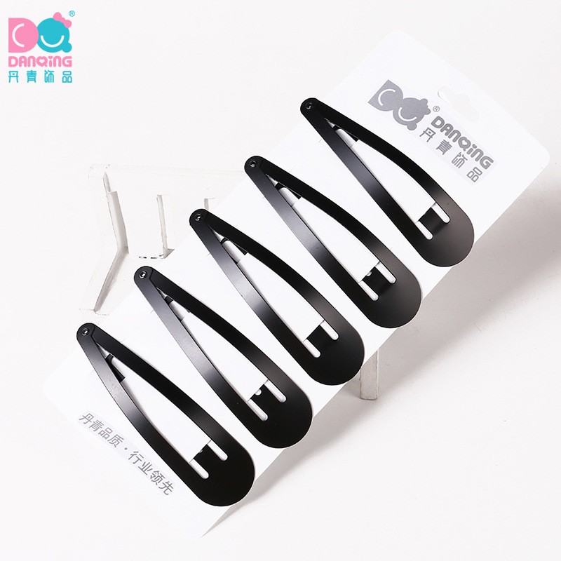 5 Pieces Of 8Cm Round Head Classic Style Hair Clip