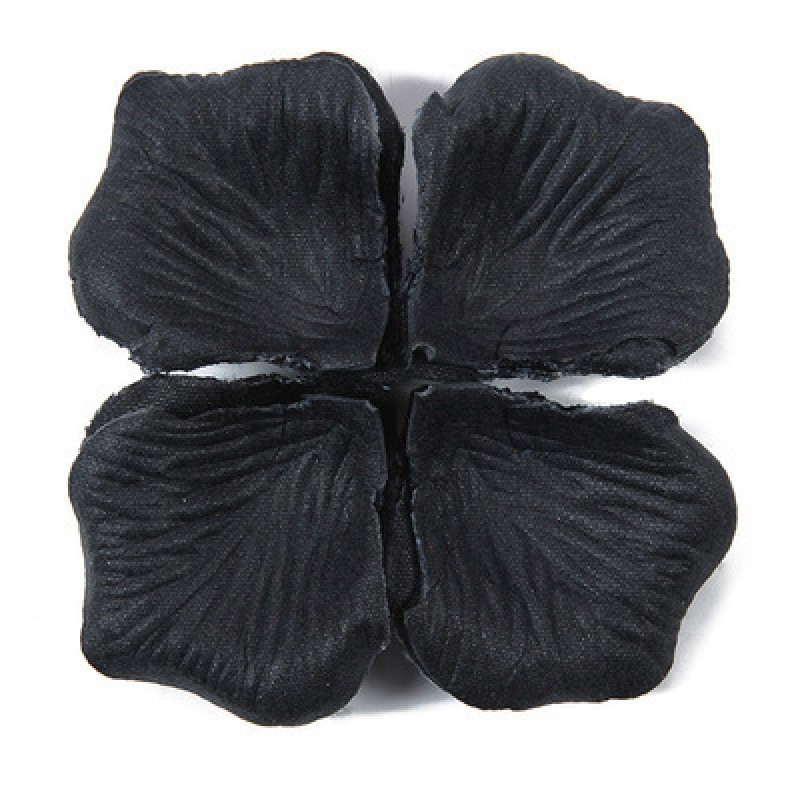 29# Black Artificiail Woven Petals
