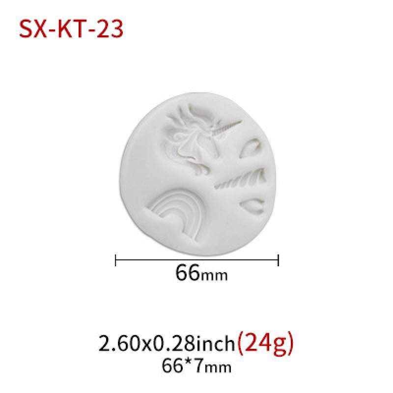 Round Unicorn Sx - Kt - 23 Silicone Mould