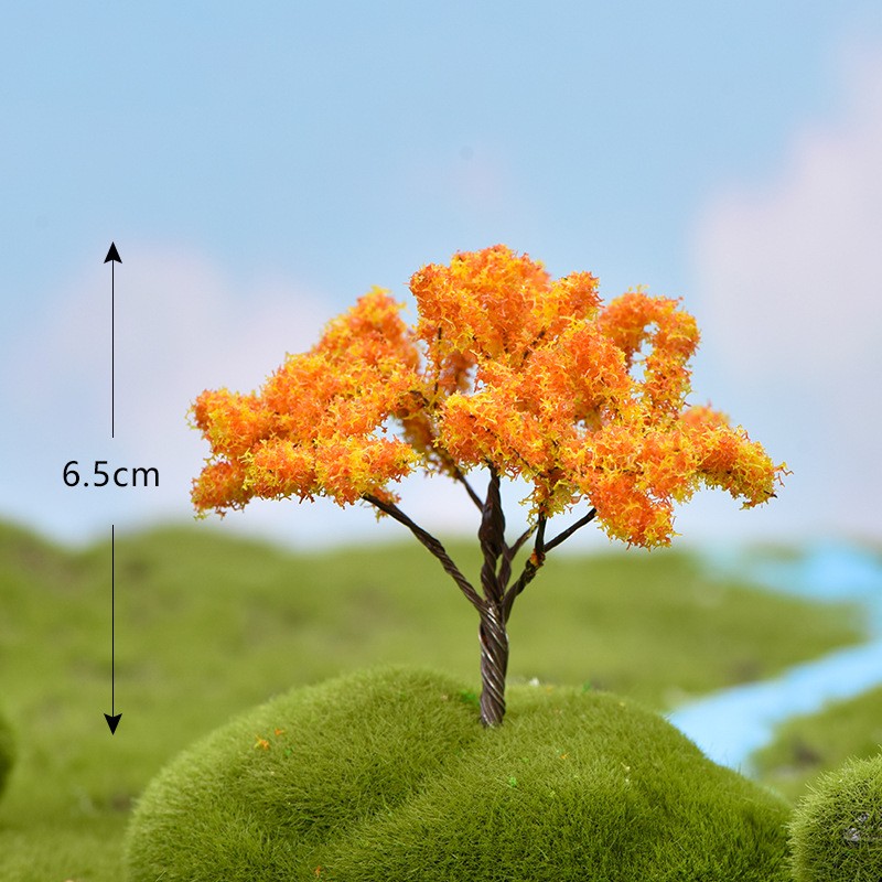 Gold Tree Micro Landscape Miniature Craft Supplies
