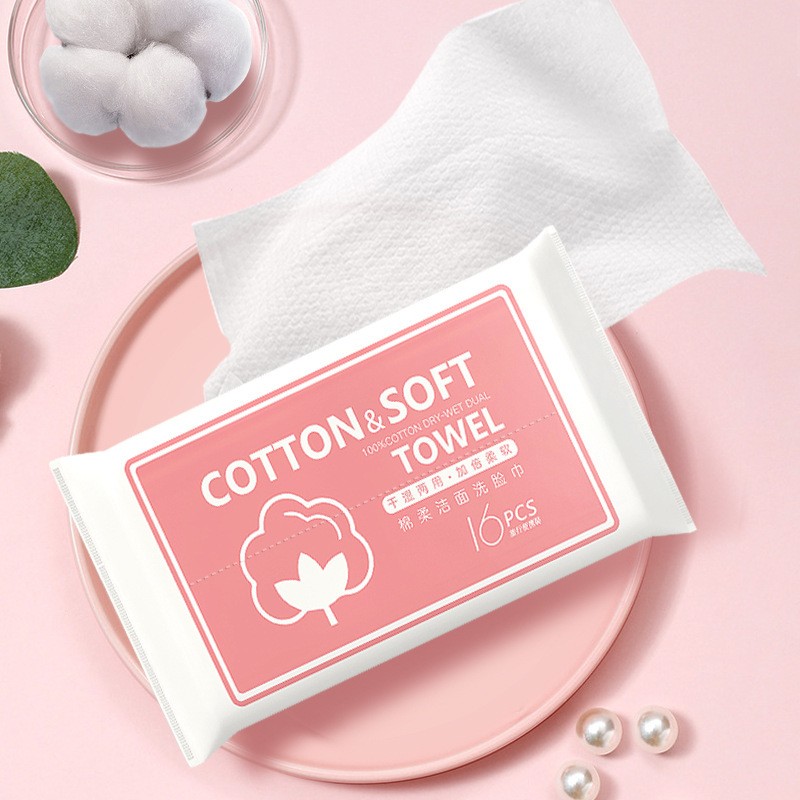 Hey Small Towel 16 Pumping Face Towel Powder Hygiene Wipes
