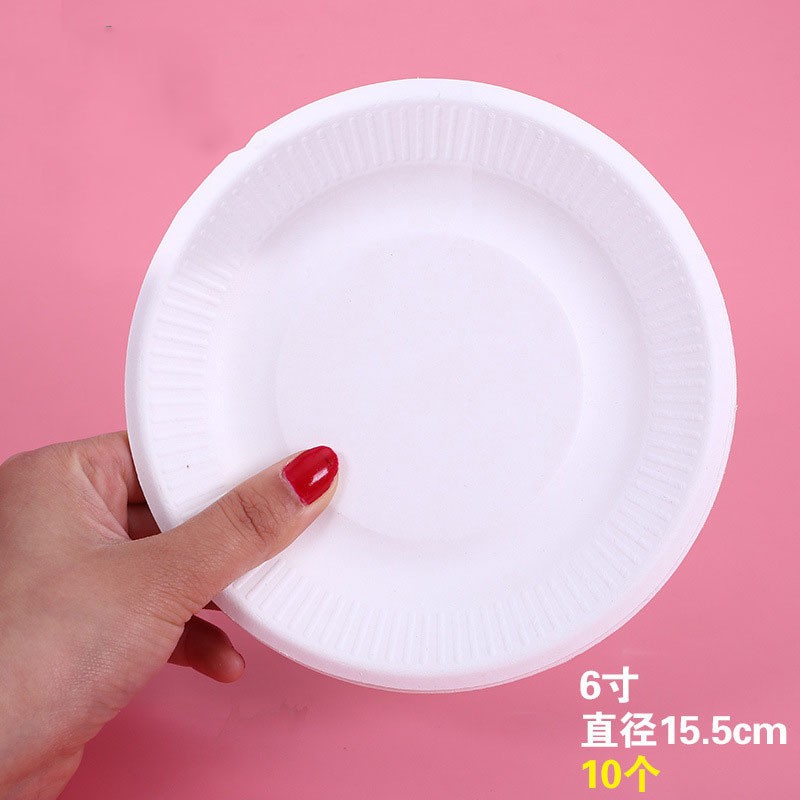 10 6 - Inch White Paper Trays Kids Craft Paper Plate Clearance