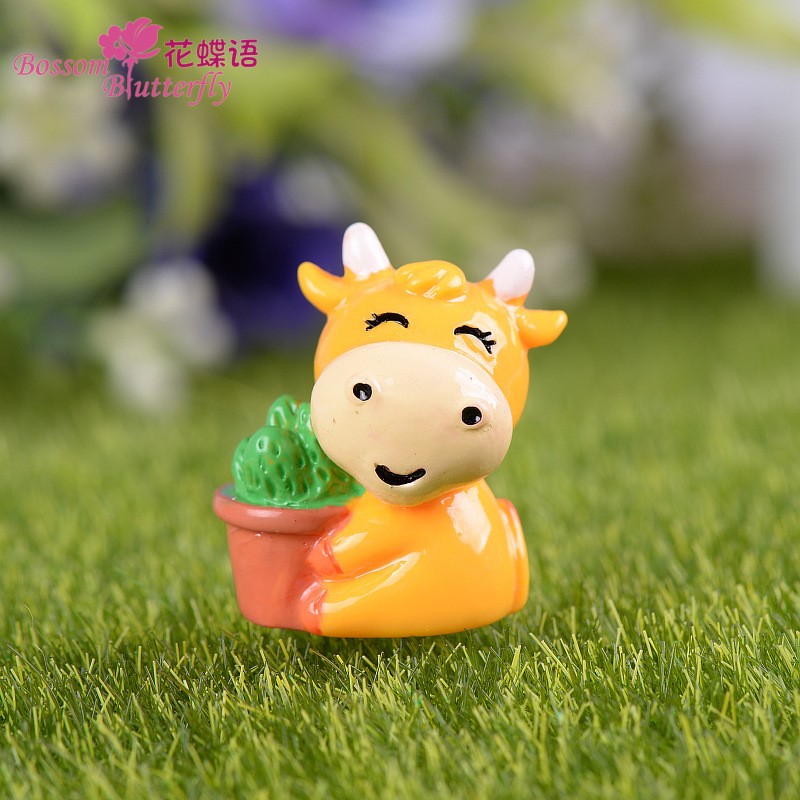 Cow Micro Landscape Miniature Craft Supplies