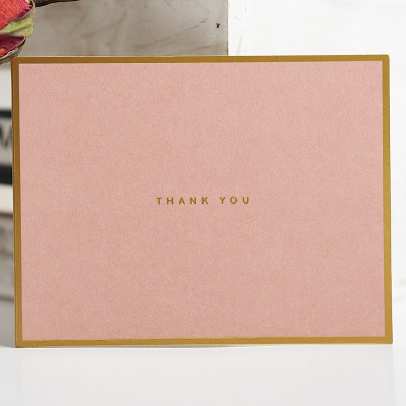 Thin1 Shot 2 Light Pink Thank You Greeting Card