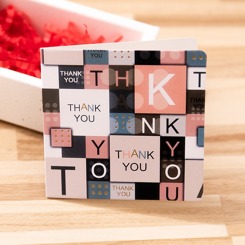 15 Thank You Card Small Bronzing Greeting Card