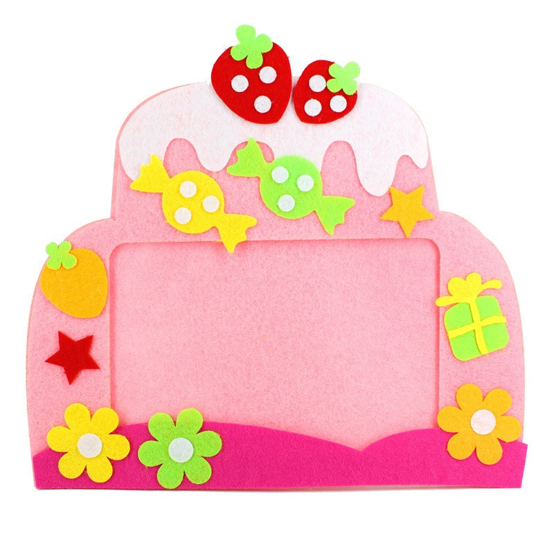 Three - Dimensional Photo Frame 3# Cake Kids Crafts Woven Photo Frame 