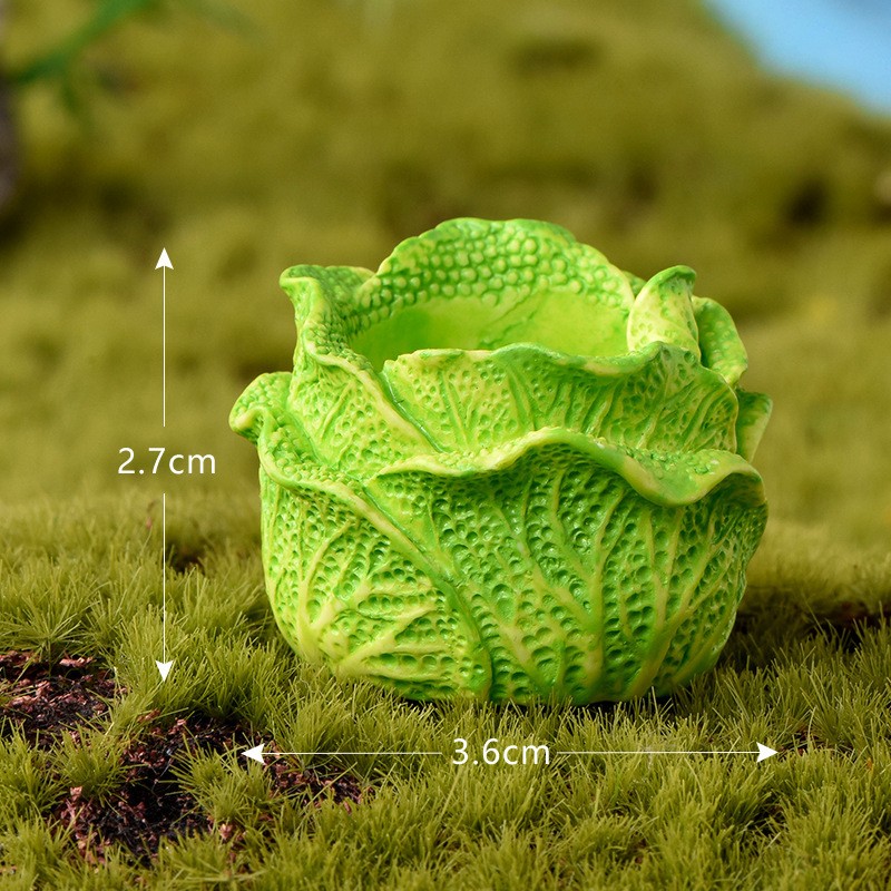 No 8 Cabbage Basket Rabbit Paradise Micro Landscape Miniature Craft Supplies