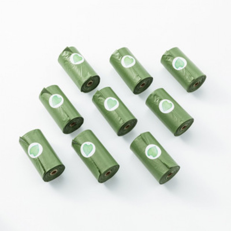 Green Single Roll Lavender Scent Biodegradable Poop Bags