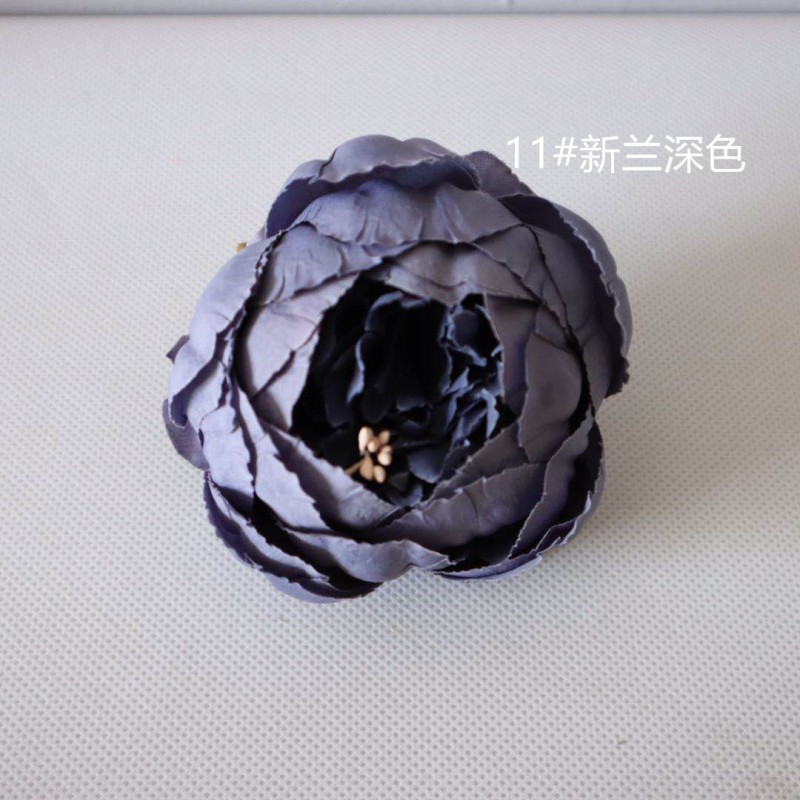 11# Blue Grey Artificial Peony Head Clearance