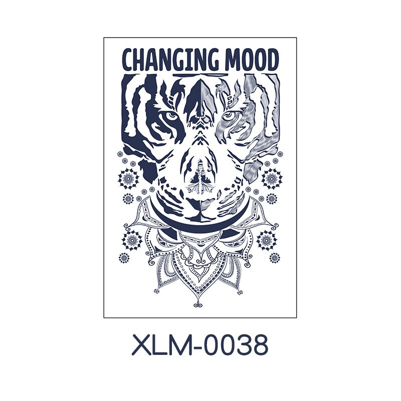 Pattern Xlm - 0038 110X160 Temporary Tattoo Sheet Clearance