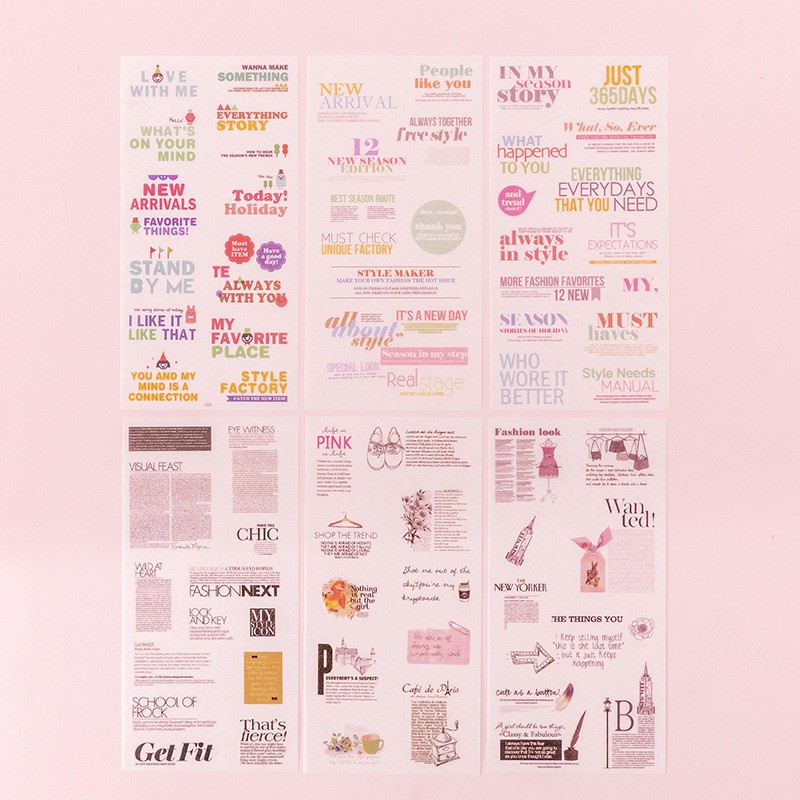 English Times Sticker Sheet