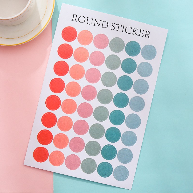 Cover Green Radish Orange Sticker Sheet