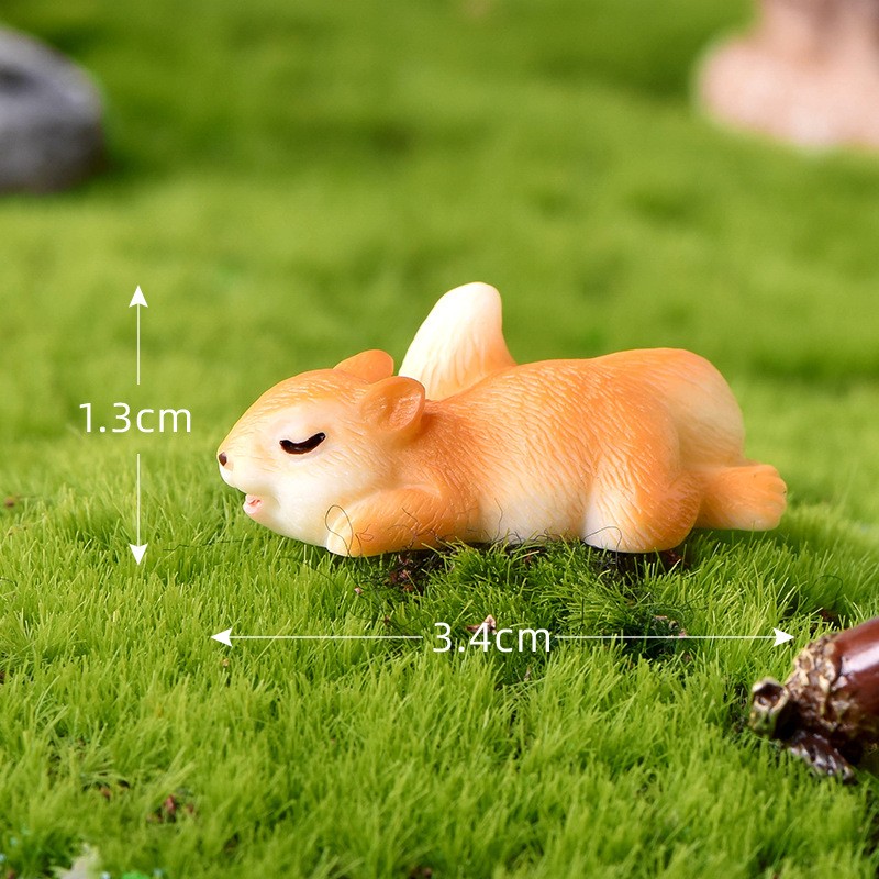No 4 Sleeping Squirrel New Squirrel Collection Craft Miniatures Clearance