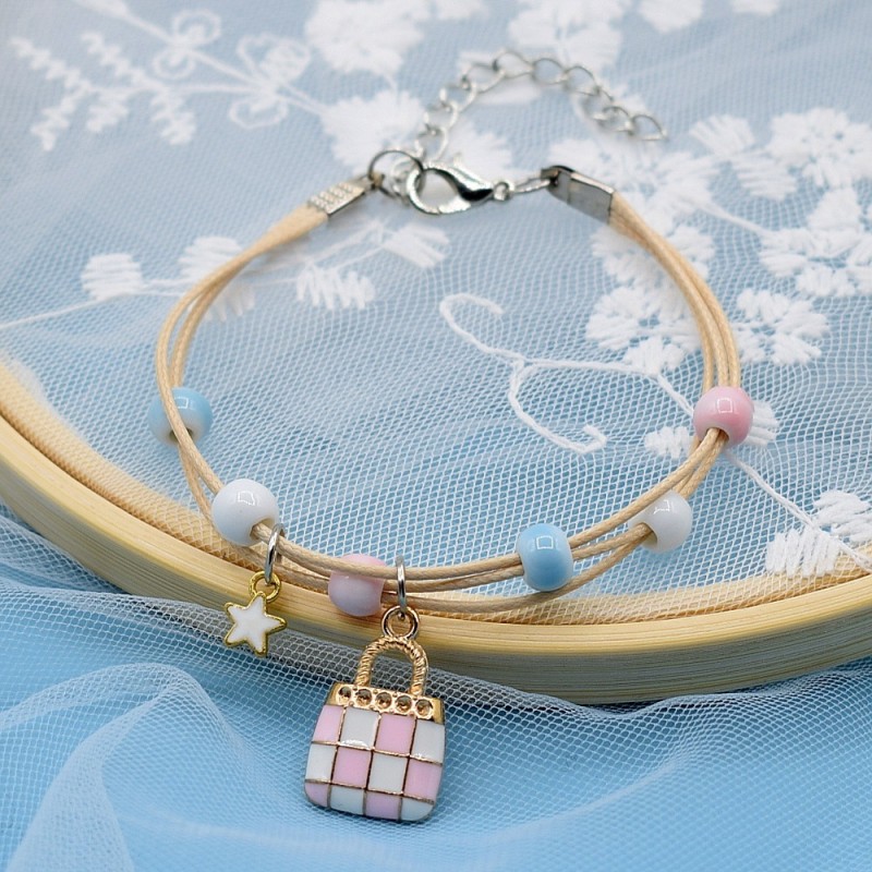 20 Pink Handbag Bracelet
