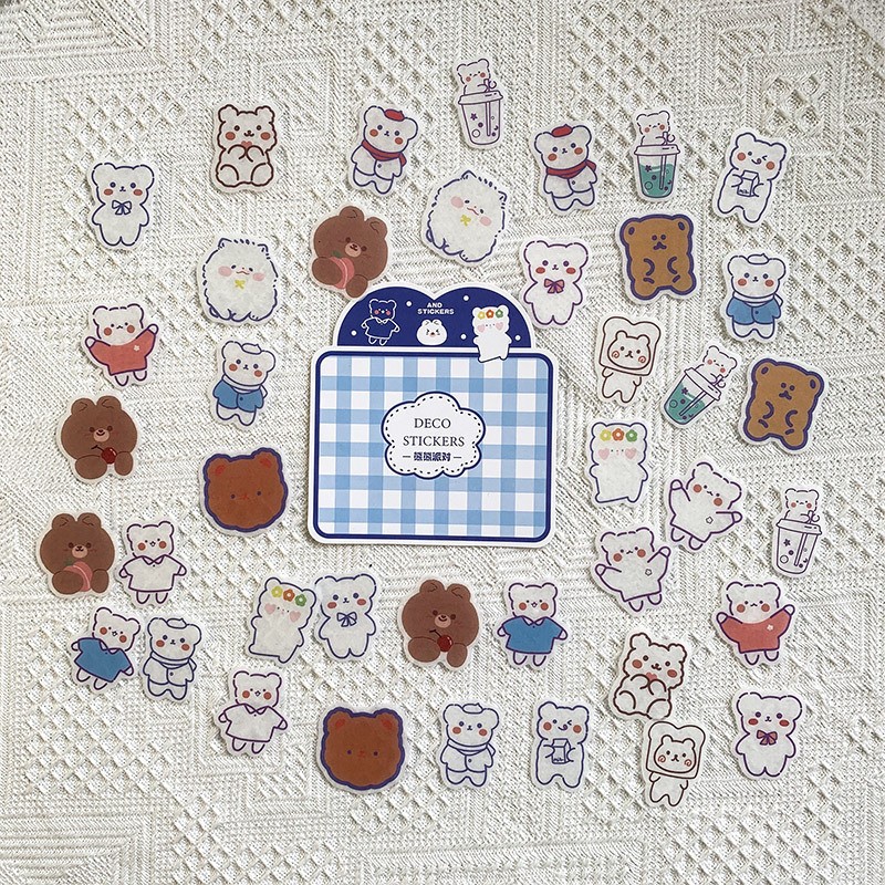 Bear Party Sticker Sheet