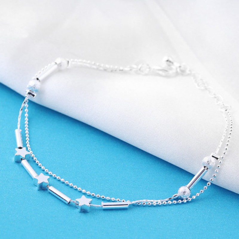 3 Star Straight Tube Bracelet