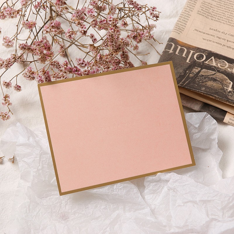 Light Pink No Blessing In The Middle Greeting Card