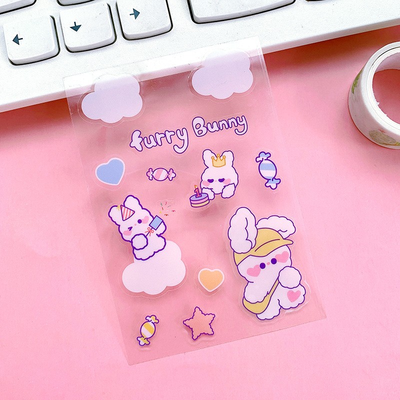 Backpack Bunny Sticker Sheet
