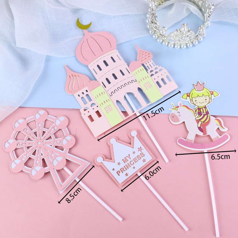 Rocking Horse Little Princess Suit Cake Topper Decoration