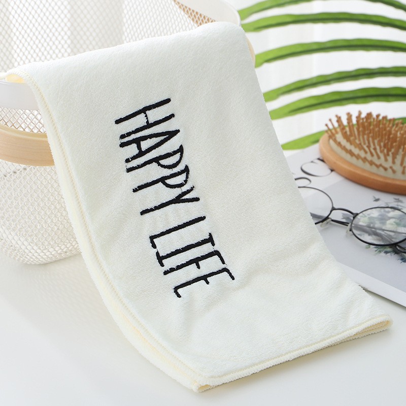 Xingfu Ankang Beige 70 x 32 High-density coral velvet towel