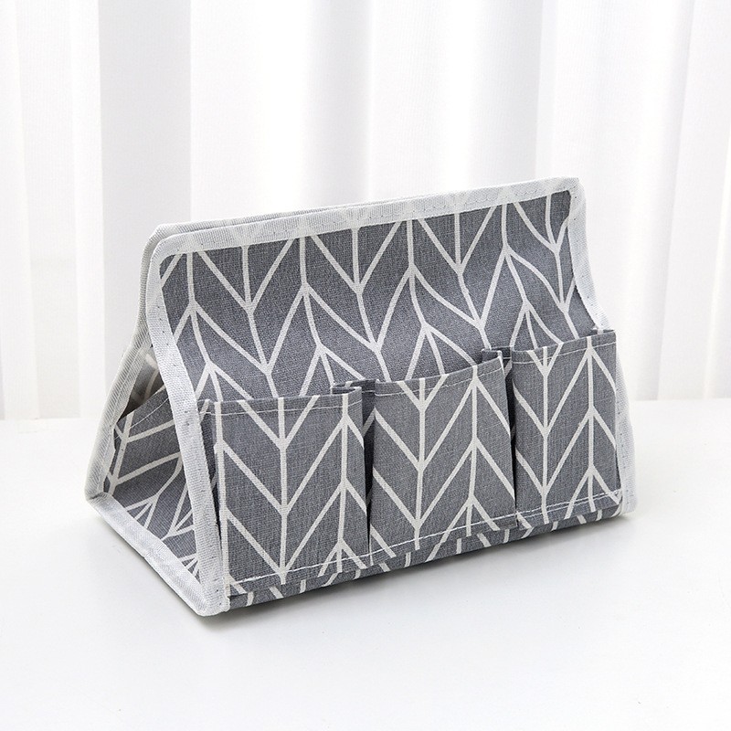 Gray Arrow Canvas Dispenser Storage