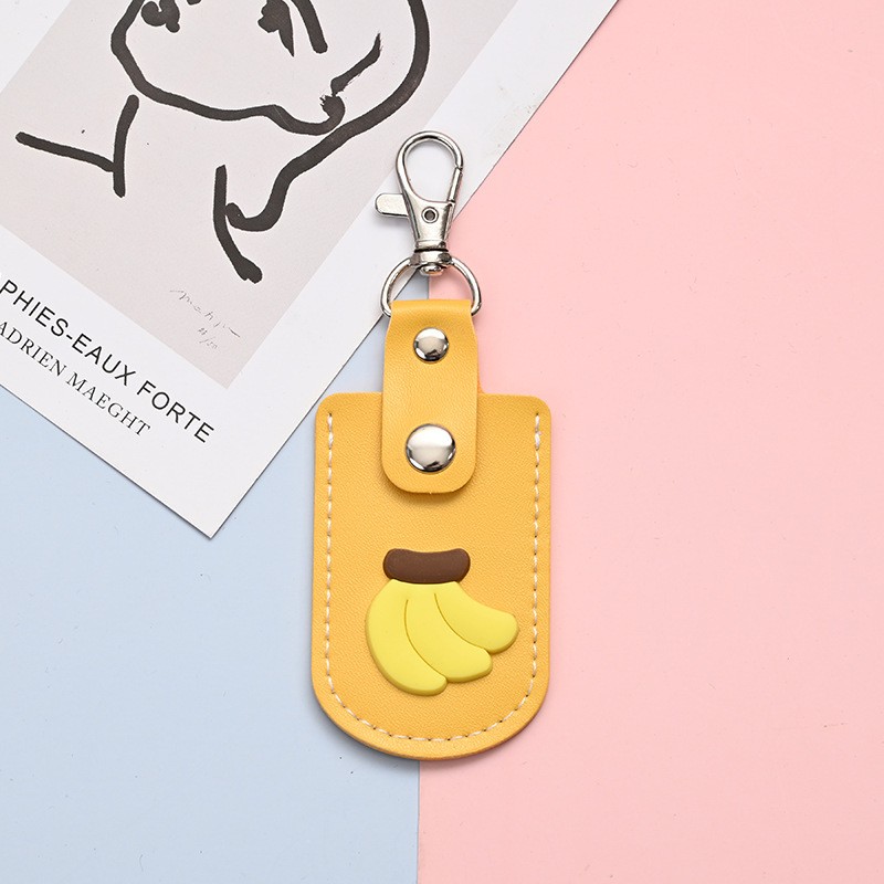 Soft Rubber - Banana Access Card Sleeve Keyring Clearance