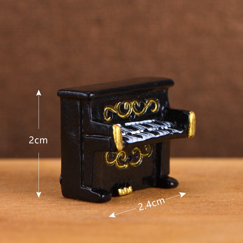 1 Piano Miniature Resin Craft Supplies