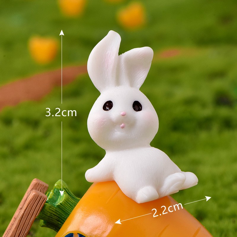 14 Recumbent Rabbit Rabbit Paradise Micro Landscape Miniature Craft Supplies Clearance
