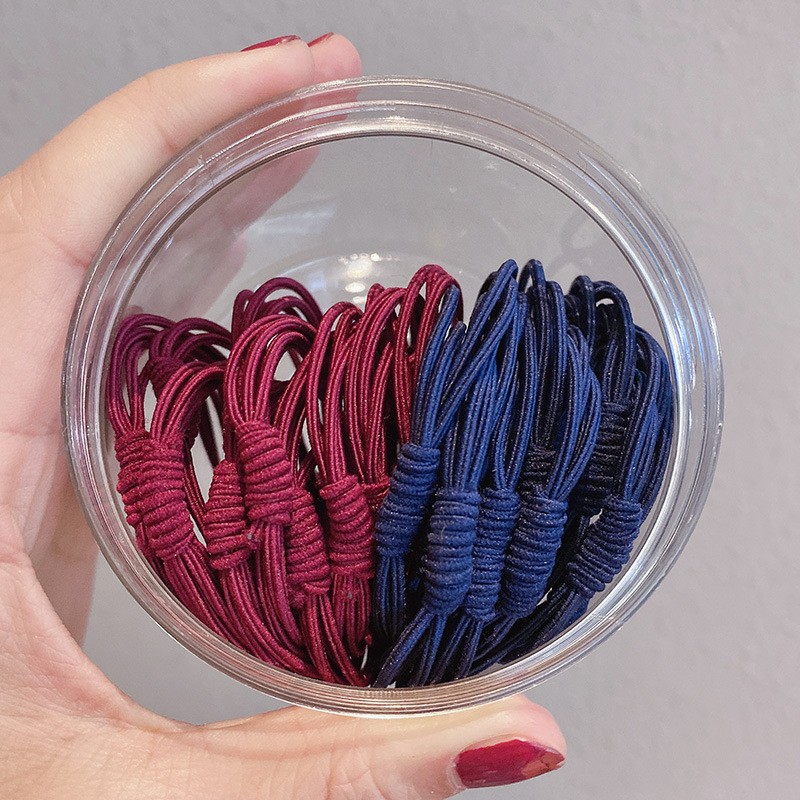 16# Rose Red And Dark Blue 20 Hair Bands Clearance