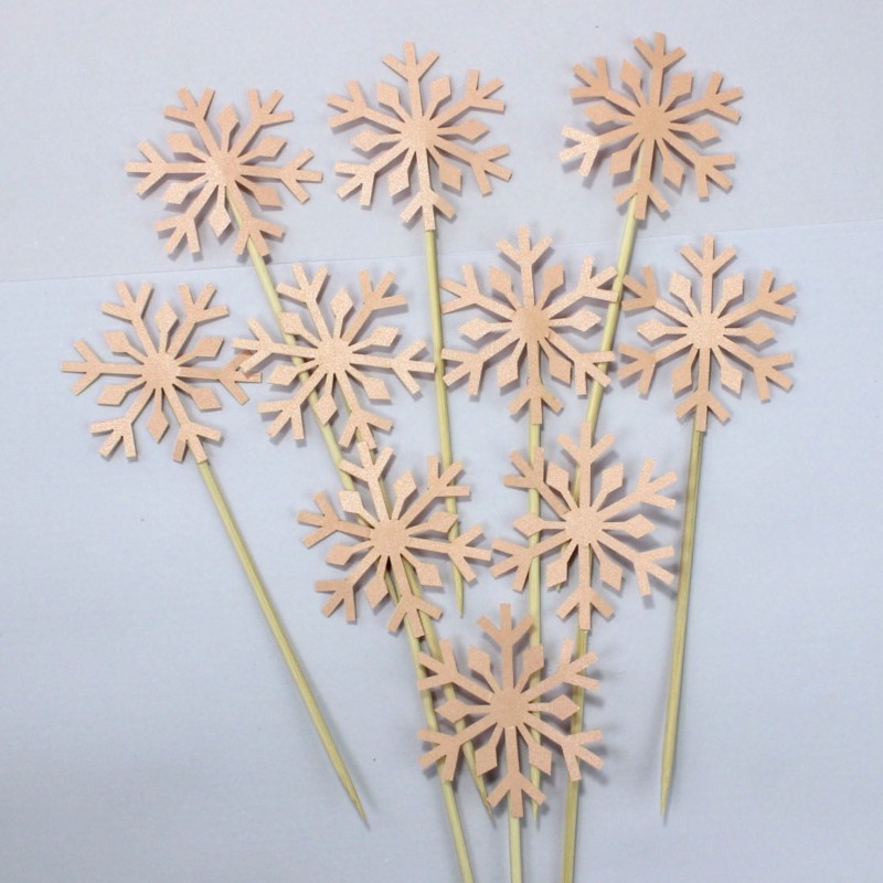 Pearlescent Pink 10 Pieces Cake Topper Clearance